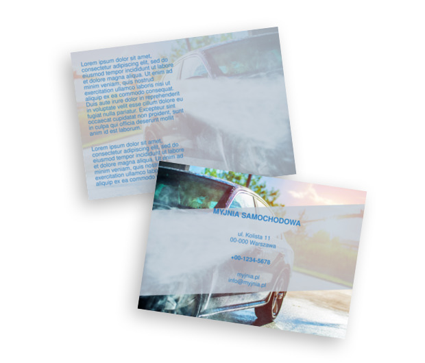 Chwile pełne czystości, Motoryzacja, Myjnia - Ulotki Netprint szablony online
