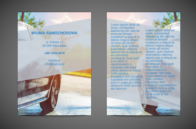 Wysmarowane na ulotce, Motoryzacja, Myjnia - Ulotki Netprint