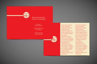 Moc czerwonego piękna, Zdrowie i Uroda, Trener personalny - Ulotki Netprint