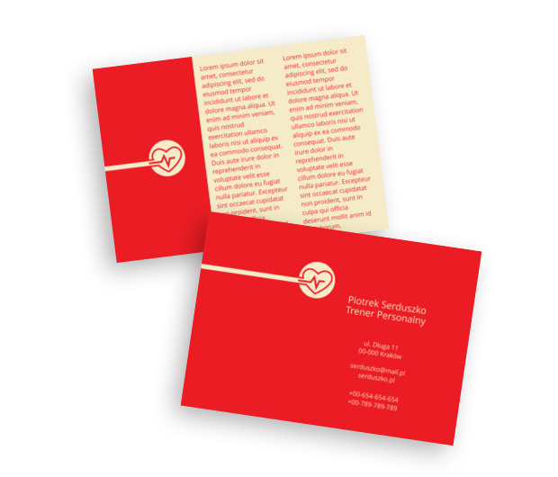 Moc czerwonego piękna, Zdrowie i Uroda, Trener personalny - Ulotki Netprint szablony online