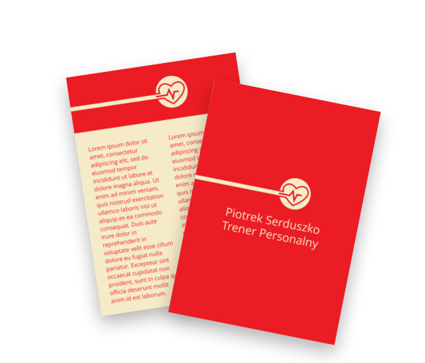 Wędrując w stronę zwycięstwa, Zdrowie i Uroda, Trener personalny - Ulotki Netprint szablony online