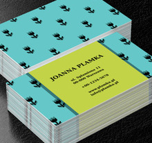 Turkusowe tło w tulipany, Motywy, Tła i tekstury - Wizytówki Netprint