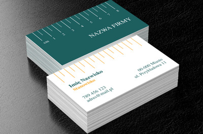 Z krawiecką precyzją, Usługi domowe, Usługi krawieckie - Wizytówki Netprint