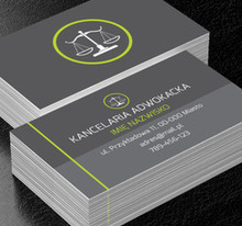 Na szali dobra i zwycięstwa, Prawo, Kancelaria adwokacka - Wizytówki Netprint