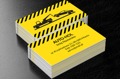 Doraźna pomoc drogowa – do usług, Motoryzacja, Mechanik - Wizytówki Netprint