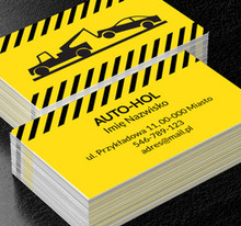 Doraźna pomoc drogowa – do usług, Motoryzacja, Mechanik - Wizytówki Netprint