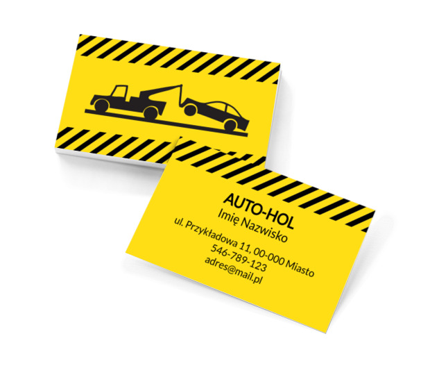 Doraźna pomoc drogowa – do usług, Motoryzacja, Mechanik - Wizytówki Netprint szablony online