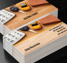 Klucz do sukcesu – świat motoryzacji, Transport, Wypożyczalnia samochodów - Wizytówki Netprint