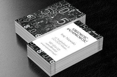 Postawione na liczbę, Usługi biurowe, Księgowość - Wizytówki Netprint