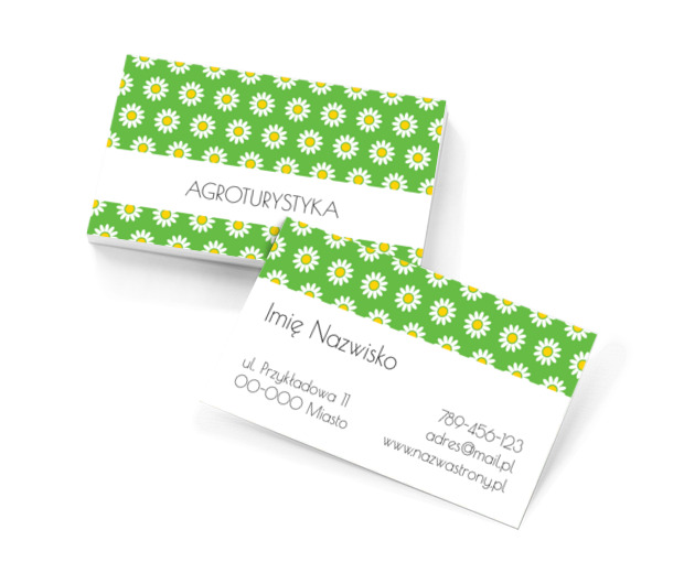 W świecie naturalnego biznesu, Turystyka, Agroturystyka - Wizytówki Netprint szablony online