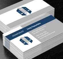 Na szali postawionych spraw, Prawo, Adwokat - Wizytówki Netprint