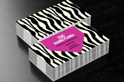 Skóra zebry, Motywy, Zwierzęta - Wizytówki Netprint
