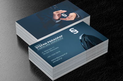 Postać z paragrafem, Prawo, Adwokat - Wizytówki Netprint