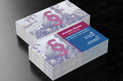 Spadające paragrafy, Prawo, Radca Prawny - Wizytówki Netprint