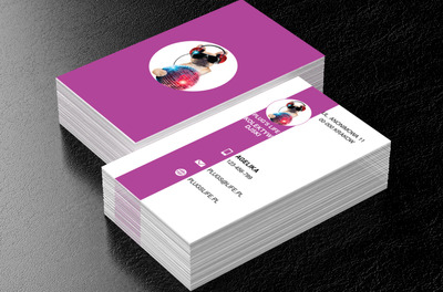 Rozrywkowy pies, Rozrywka, DJ - Wizytówki Netprint