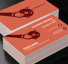 Pomarańczowy skrecz, Rozrywka, DJ - Wizytówki Netprint