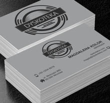 Głośnik na szarym tle, Rozrywka, Dyskoteka - Wizytówki Netprint