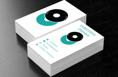 Winylowa ósemka, Rozrywka, Dyskoteka - Wizytówki Netprint