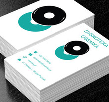 Winylowa ósemka, Rozrywka, Dyskoteka - Wizytówki Netprint