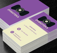 Winyl w musze, Rozrywka, Dyskoteka - Wizytówki Netprint