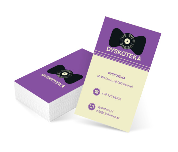 Winyl w musze, Rozrywka, Dyskoteka - Wizytówki Netprint szablony online