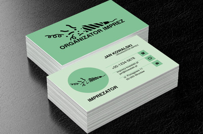 Imprezowy rysunek, Rozrywka, Organizator imprez - Wizytówki Netprint
