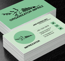 Imprezowy rysunek, Rozrywka, Organizator imprez - Wizytówki Netprint