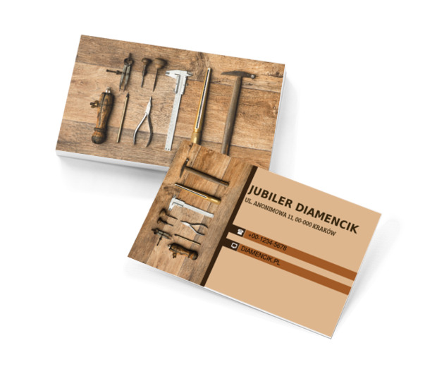 Narzędzia złotnicze, Sprzedaż, Jubiler - Wizytówki Netprint szablony online