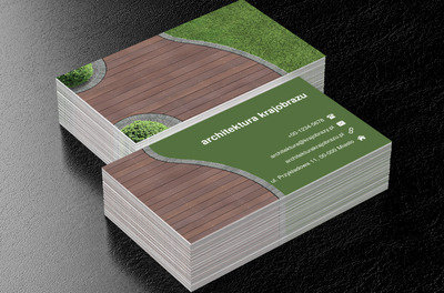 Alejka w ogrodzie, Środowisko i Przyroda, Architektura krajobrazu - Wizytówki Netprint