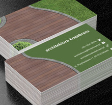 Alejka w ogrodzie, Środowisko i Przyroda, Architektura krajobrazu - Wizytówki Netprint