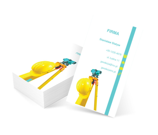 Niwelator geodezyjny, Środowisko i Przyroda, Geodezja - Wizytówki Netprint szablony online