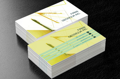 Cyrkiel i ołówek, Środowisko i Przyroda, Geodezja - Wizytówki Netprint