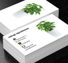 Zioła w doniczce, Środowisko i Przyroda, Usługi ogrodnicze - Wizytówki Netprint