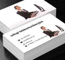 Pracownica call center, Telekomunikacja i Internet, Usługi telekomunikacyjne - Wizytówki Netprint