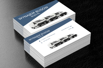 Flota busów, Transport, Busy - Wizytówki Netprint