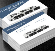 Flota busów, Transport, Busy - Wizytówki Netprint