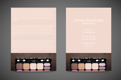 Malowidła do mej twarzy, Zdrowie i Uroda, Wizaż - Ulotki Netprint