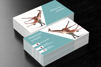 Z żyrafą przez życie, Transport, Przesyłki - Wizytówki Netprint