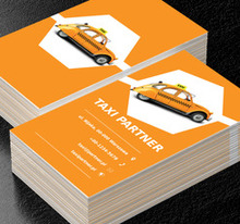 Żółta taksówka, Transport, Taxi - Wizytówki Netprint