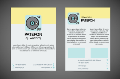 Muzyka, która wpada w ucho, Rozrywka, DJ - Ulotki Netprint