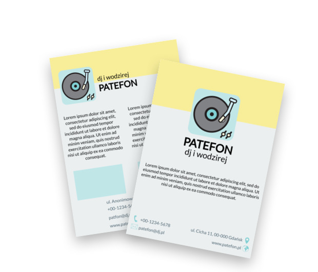Muzyka, która wpada w ucho, Rozrywka, DJ - Ulotki Netprint szablony online