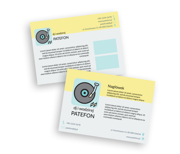 Na tę muzykę noc jest za krótka, Rozrywka, DJ - Ulotki Netprint szablony online