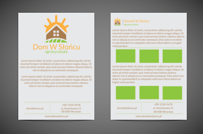 Życie i dom w zgodzie z naturą , Turystyka, Agroturystyka - Ulotki Netprint