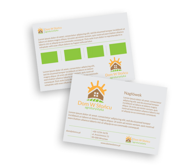 Zdrowo, naturalnie, ekologicznie, Turystyka, Agroturystyka - Ulotki Netprint szablony online