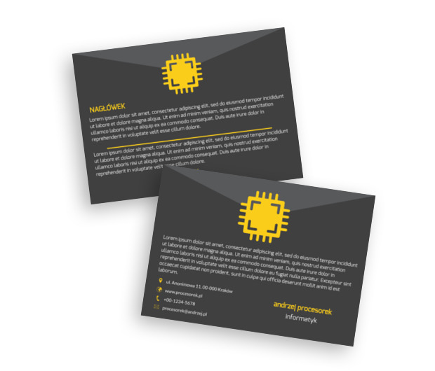 Świat komputerów nie ma sekretów, Telekomunikacja i Internet, Informatyk - Ulotki Netprint szablony online