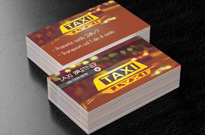 Nocne taxi, Transport, Taxi - Wizytówki Netprint