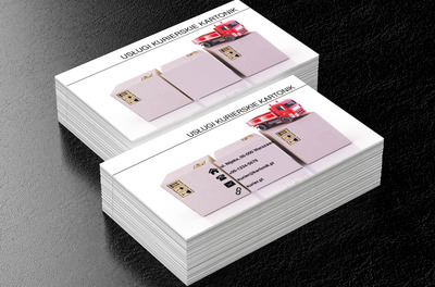 Kartony kurierskie, Transport, Usługi kurierskie - Wizytówki Netprint