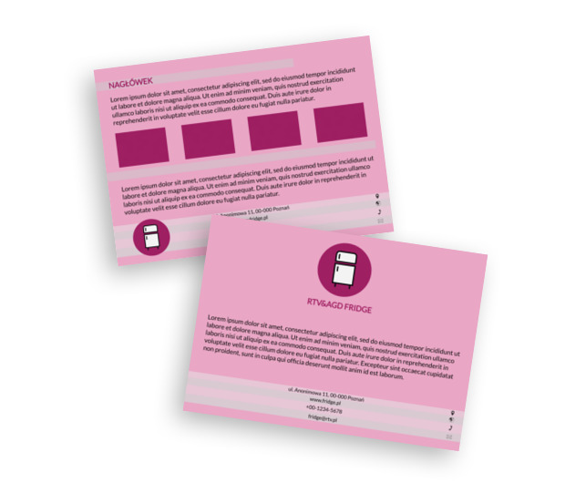 Komunikatywne logo, wyrazisty kolor, Sprzedaż, RTV i AGD - Ulotki Netprint szablony online