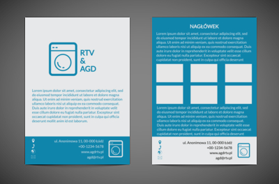 Porządek i czystość dzięki sprzętom AGD, Sprzedaż, RTV i AGD - Ulotki Netprint