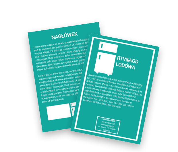 Chłodno, chłodniej i najchłodniej, Sprzedaż, RTV i AGD - Ulotki Netprint szablony online
